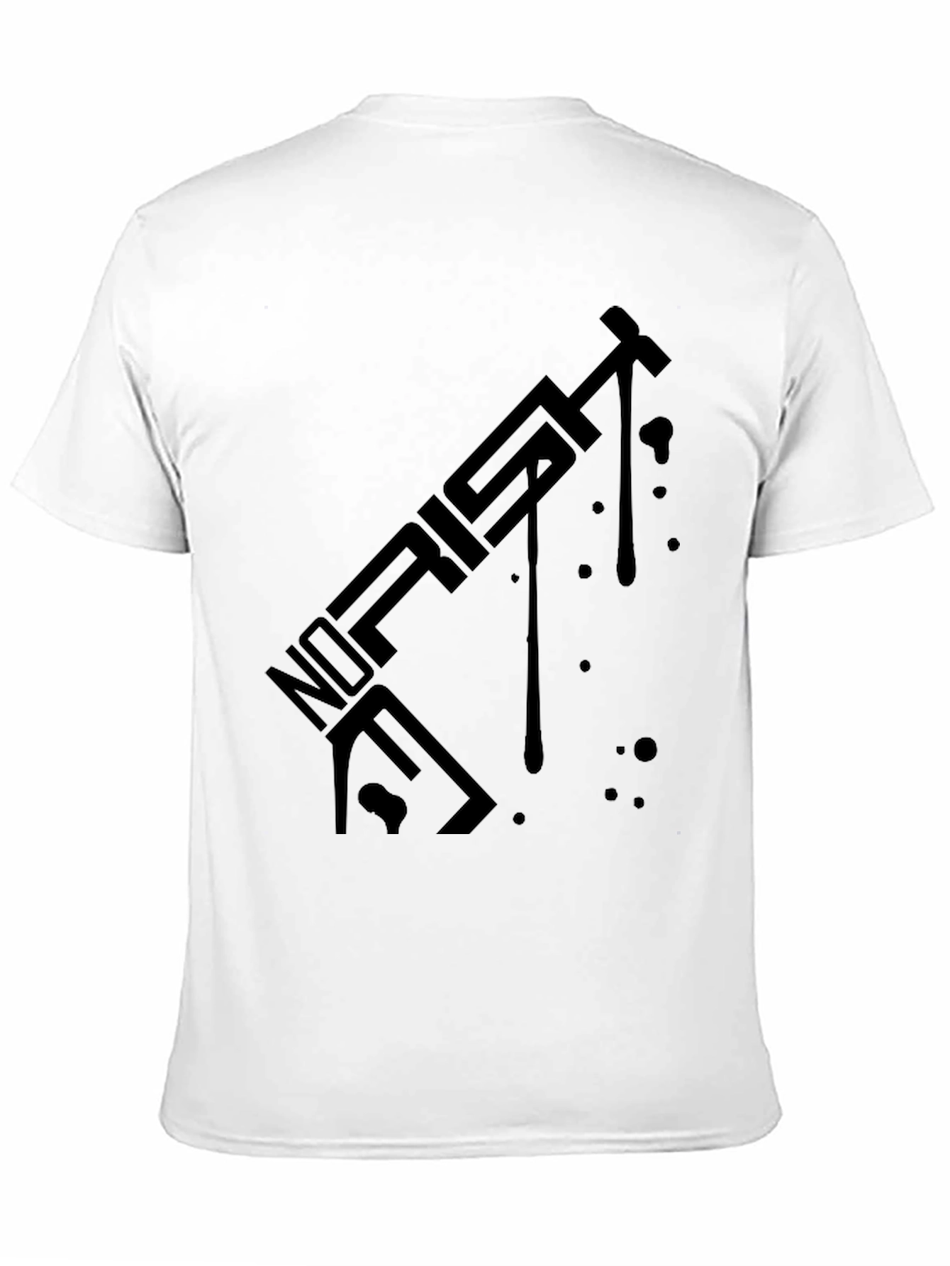 Modern Black T-Shirt with Abstract Graphic Design