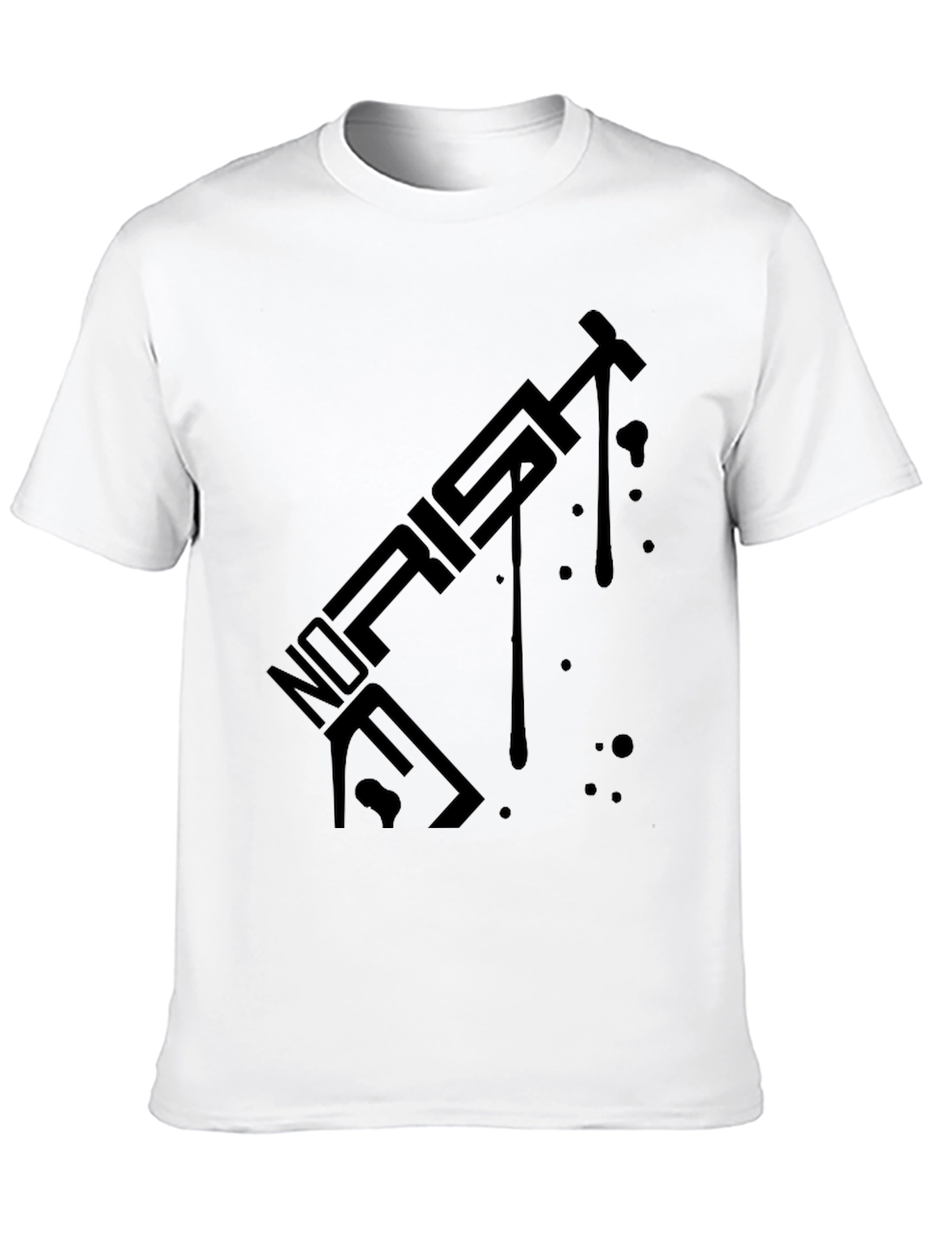 Modern Black T-Shirt with Abstract Graphic Design
