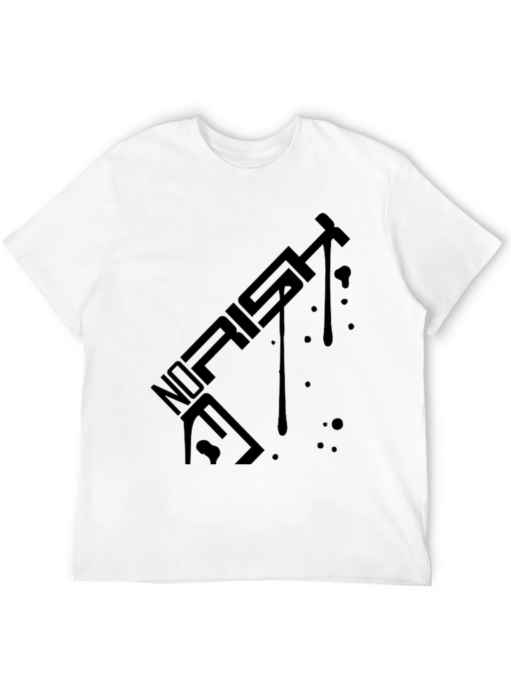 Modern Black T-Shirt with Abstract Graphic Design