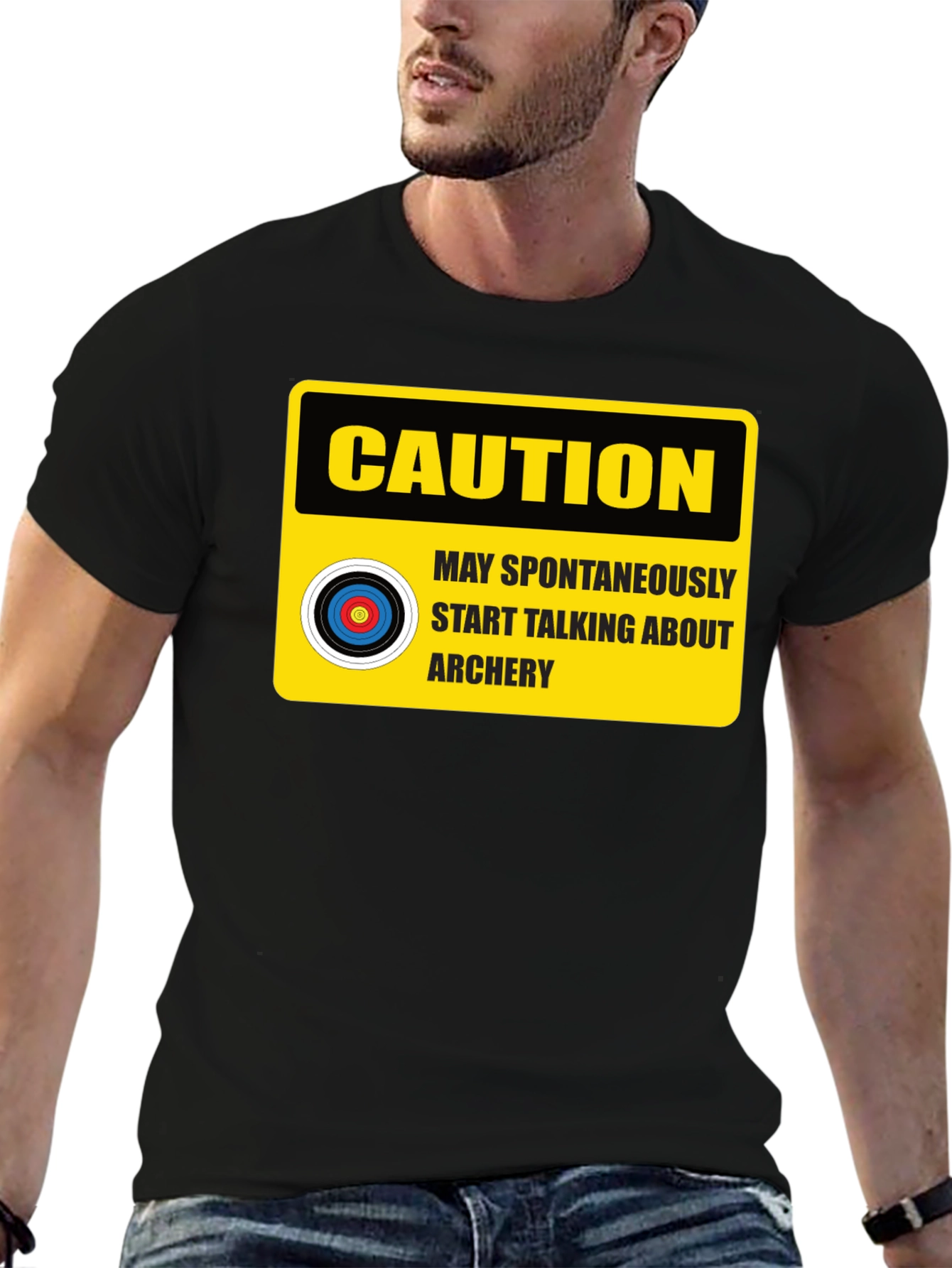 Caution Archery T-Shirt - May Spontaneously Start Talking!