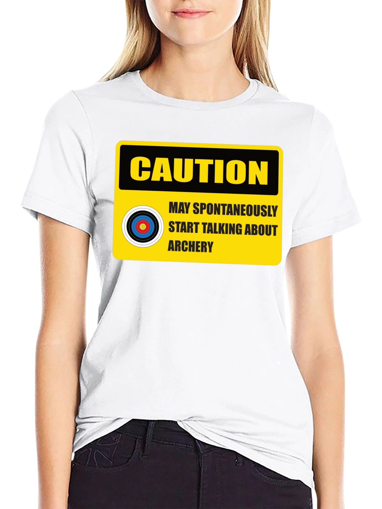 Caution Archery T-Shirt - May Spontaneously Start Talking!