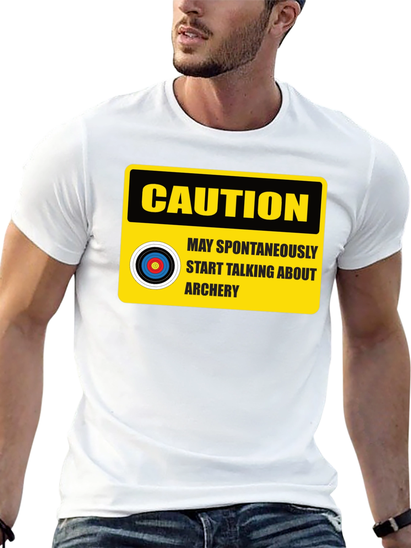 Caution Archery T-Shirt - May Spontaneously Start Talking!