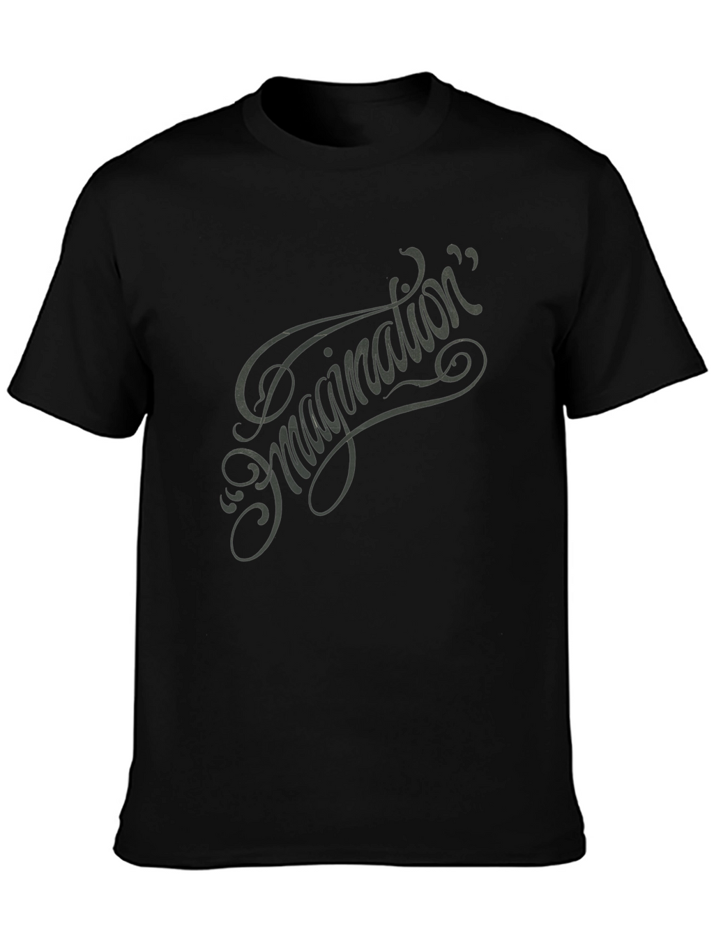 Imagination Script Graphic Tee - Black