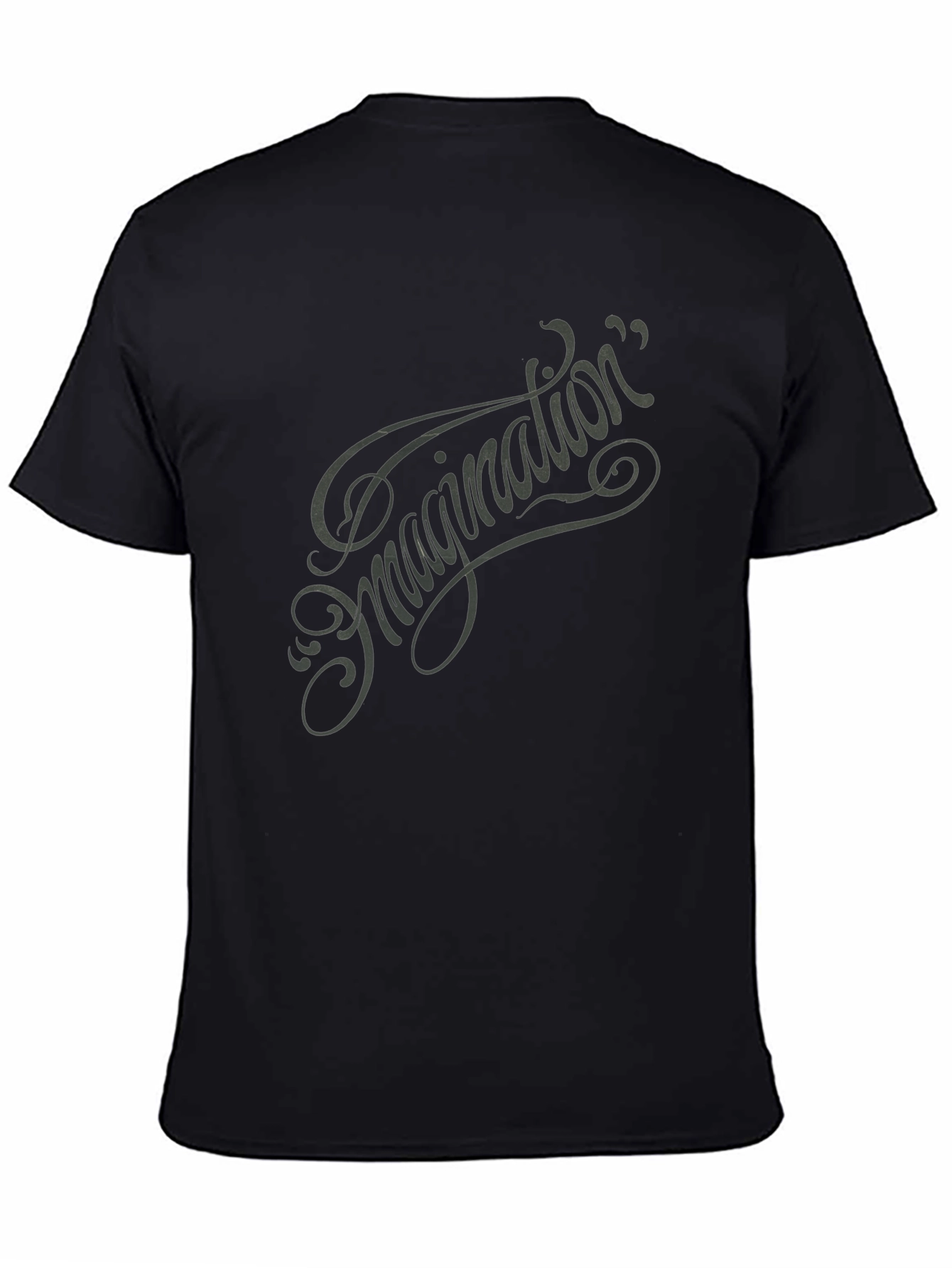 Imagination Script Graphic Tee - Black