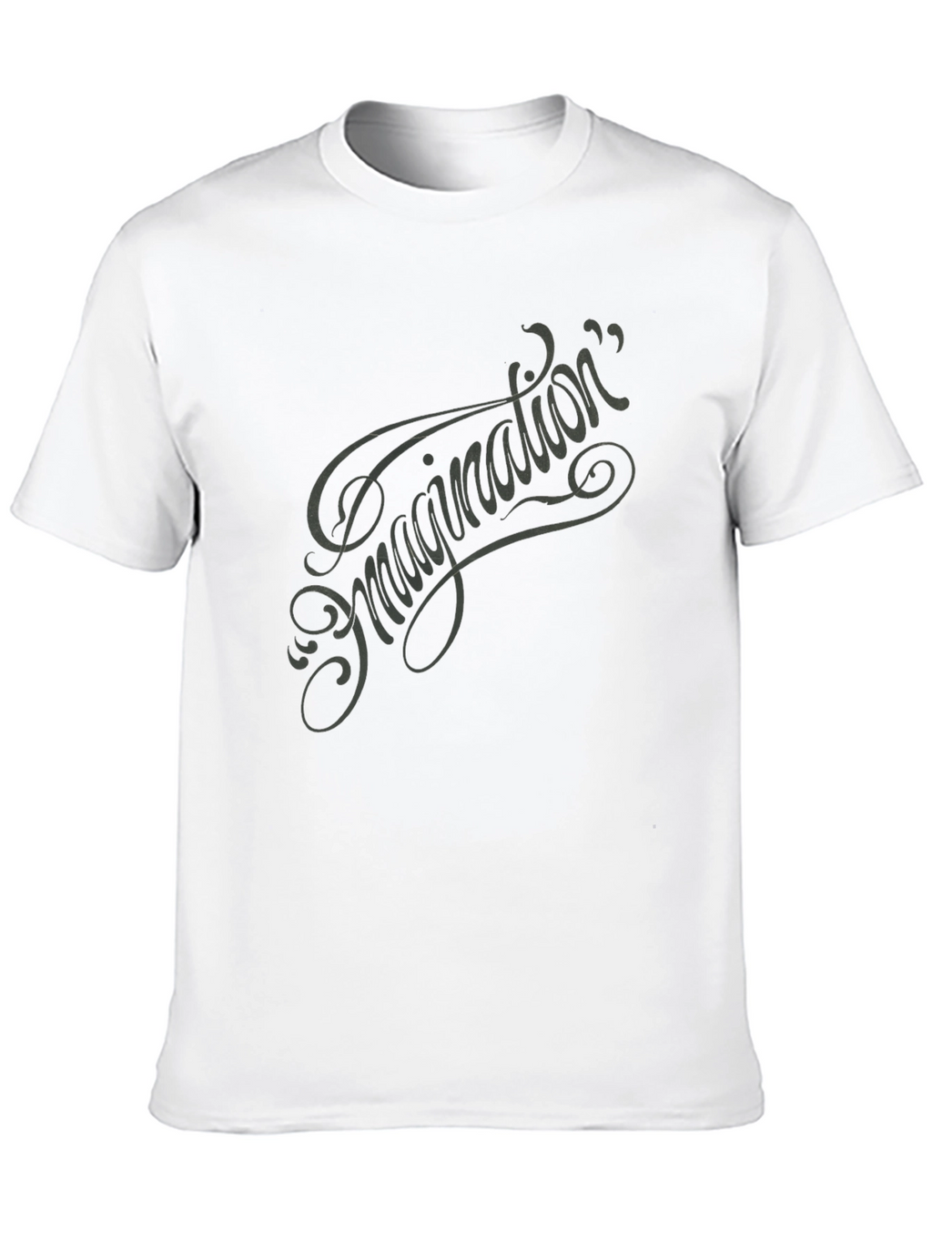 Imagination Script Graphic Tee - Black