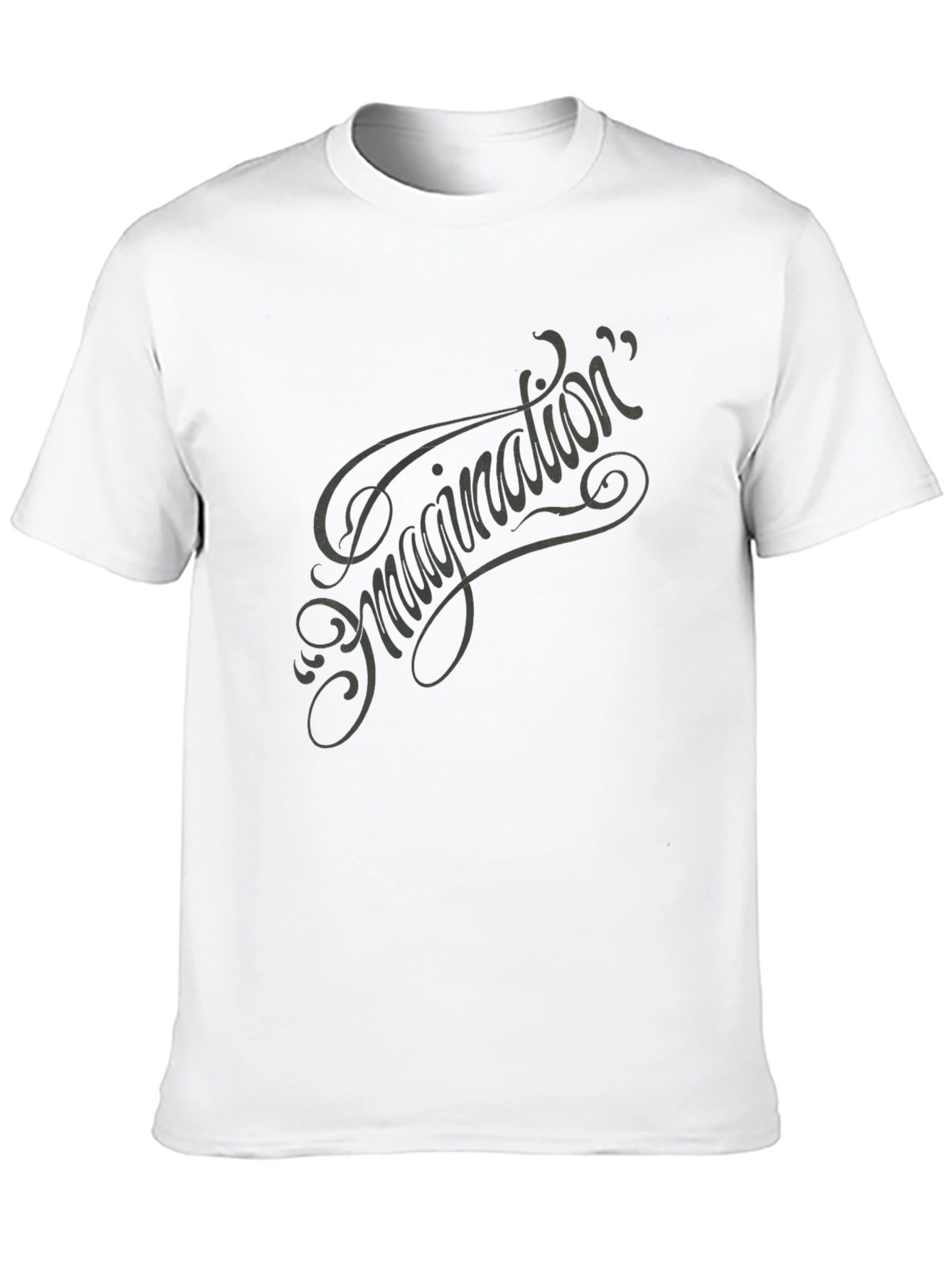 Imagination Script Graphic Tee - Black