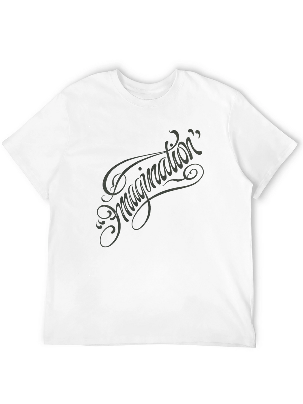 Imagination Script Graphic Tee - Black
