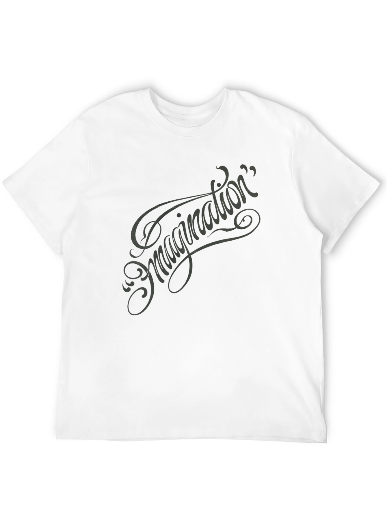 Imagination Script Graphic Tee - Black