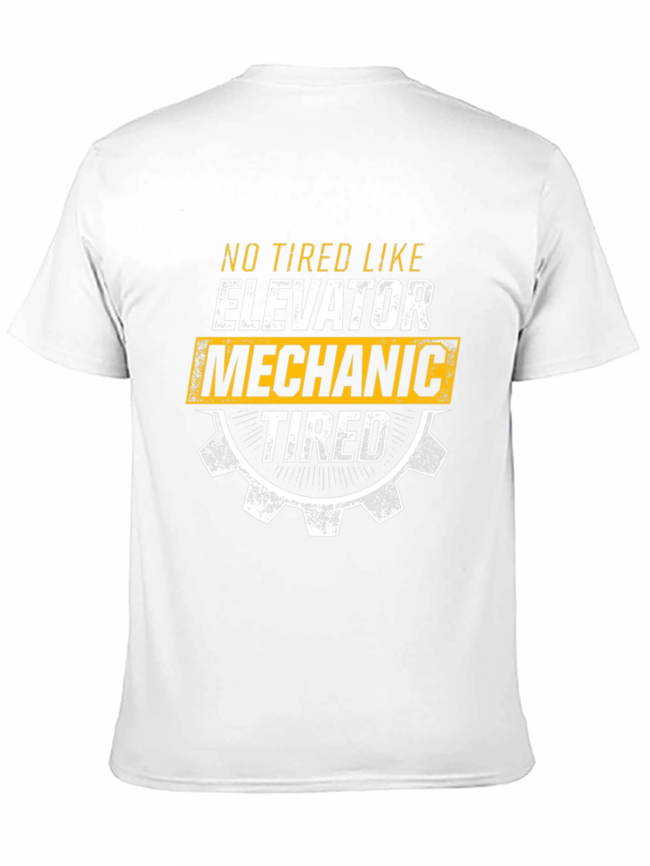 Elevator Mechanic Tired T-Shirt - Funny Work Tee