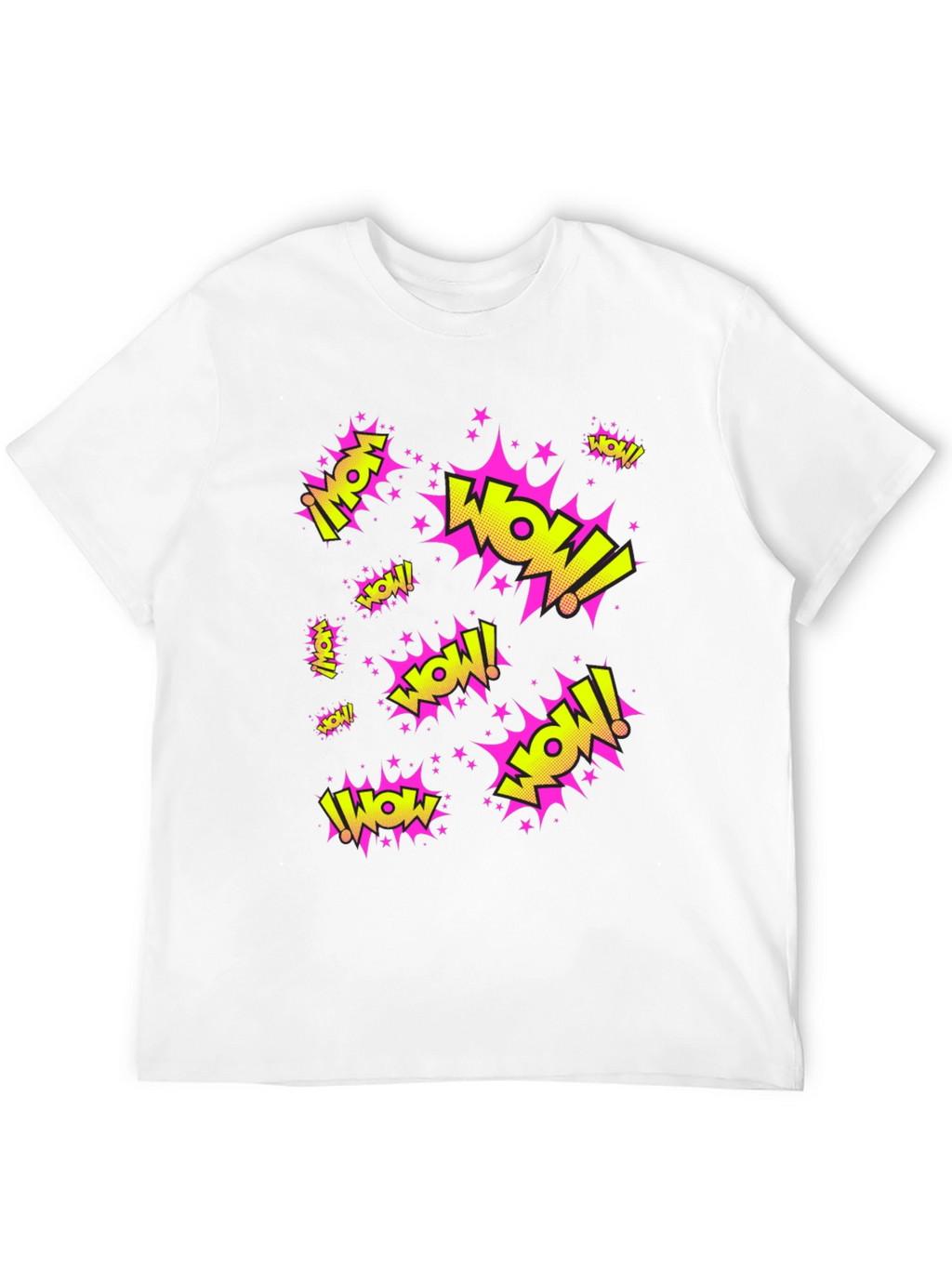 WOW! Graphic Print Black T-Shirt