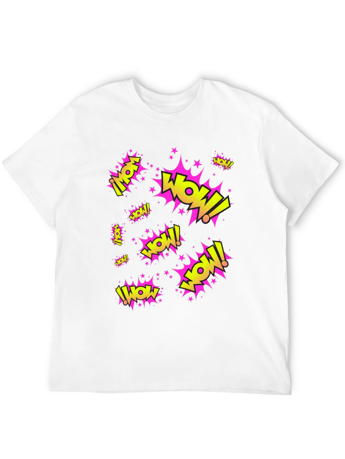 WOW! Graphic Print Black T-Shirt