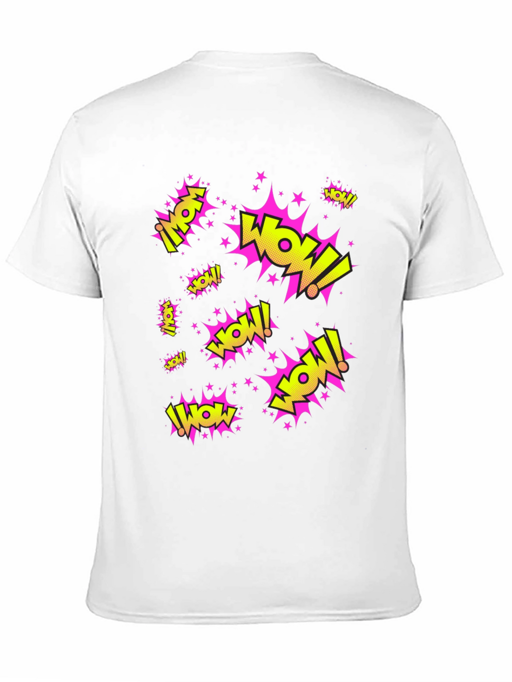 WOW! Graphic Print Black T-Shirt