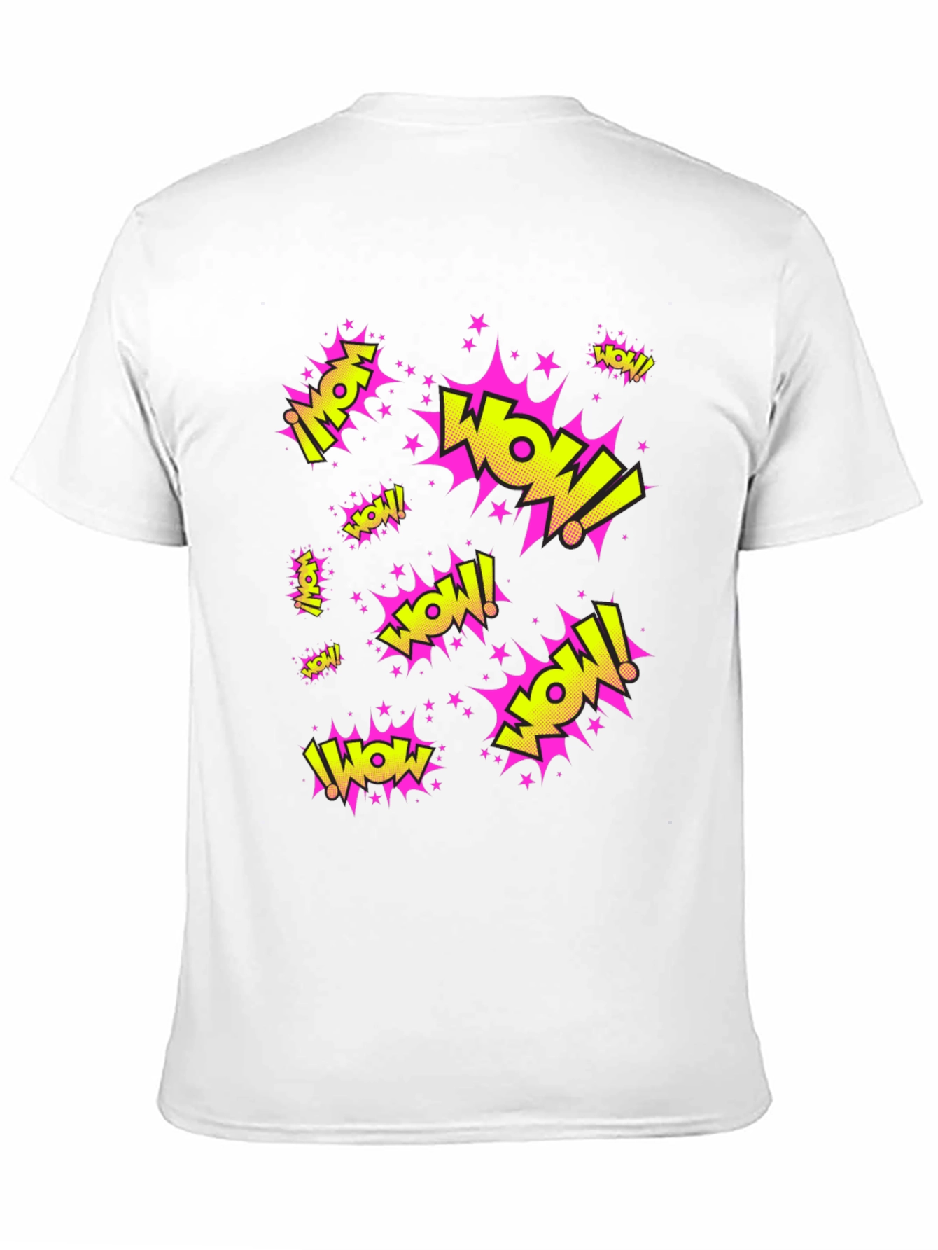 WOW! Graphic Print Black T-Shirt