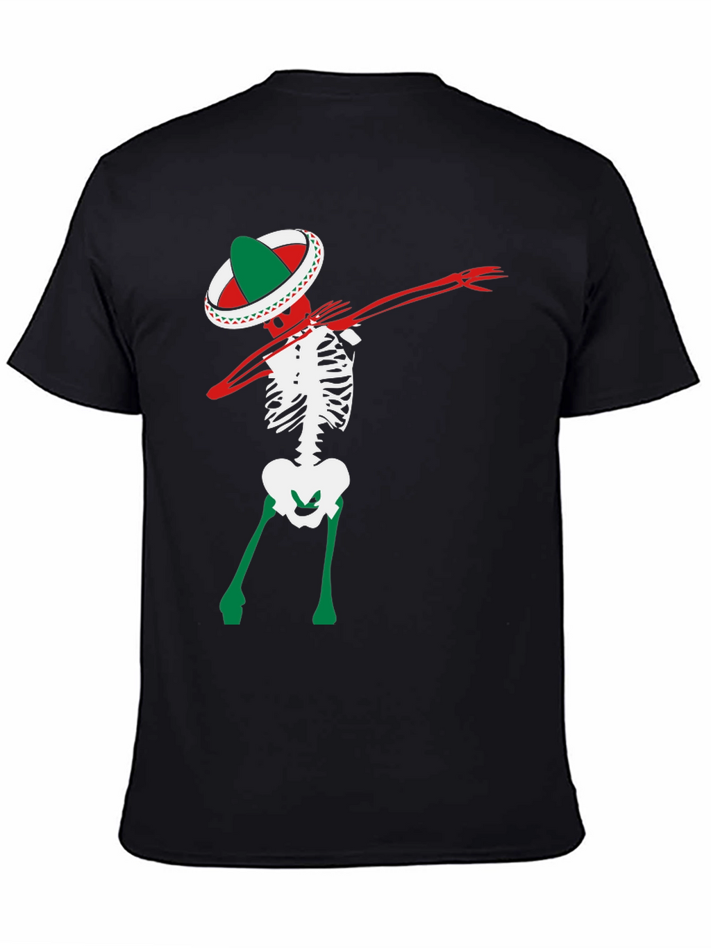 Dabbing Skeleton Sombrero Tee - Fiesta Time!