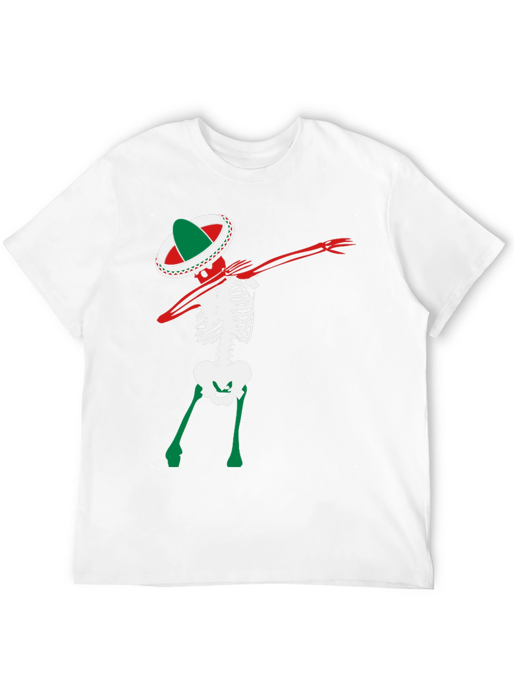 Dabbing Skeleton Sombrero Tee - Fiesta Time!