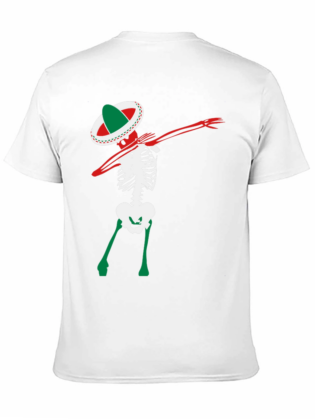 Dabbing Skeleton Sombrero Tee - Fiesta Time!