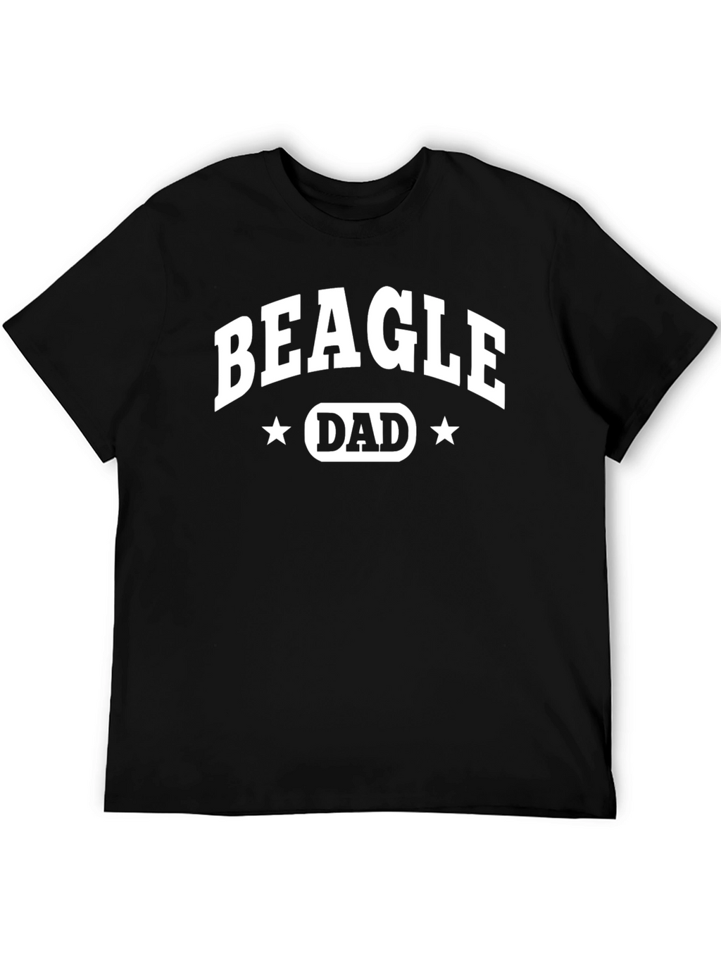 Beagle Dad T-Shirt - Black Cotton Tee
