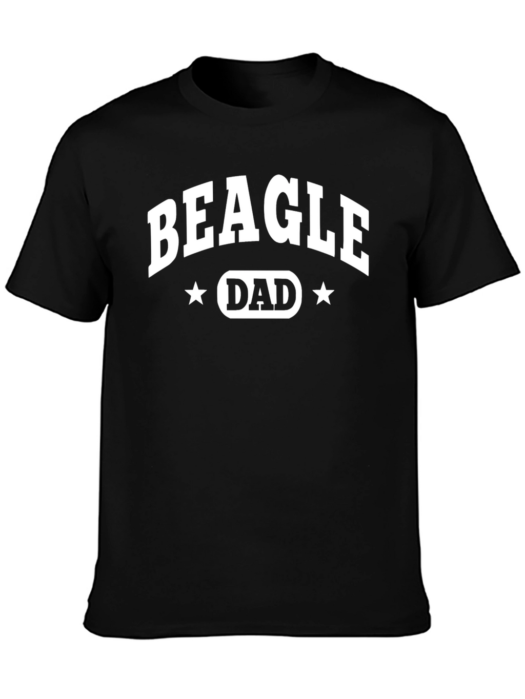 Beagle Dad T-Shirt - Black Cotton Tee