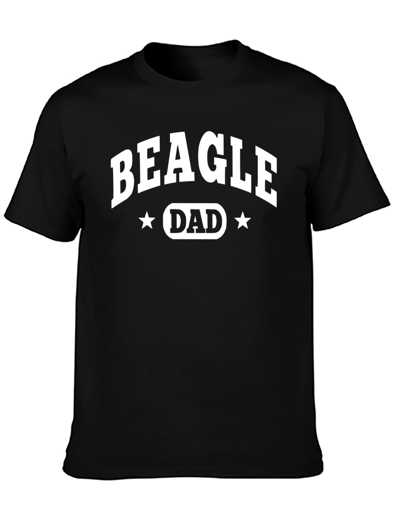 Beagle Dad T-Shirt - Black Cotton Tee