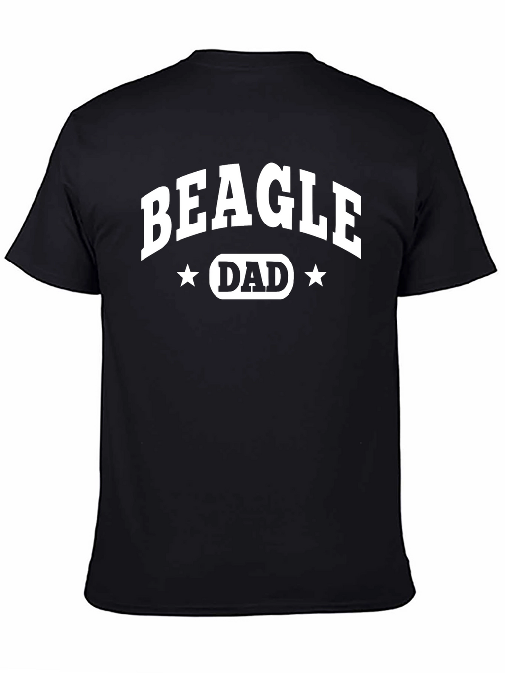 Beagle Dad T-Shirt - Black Cotton Tee