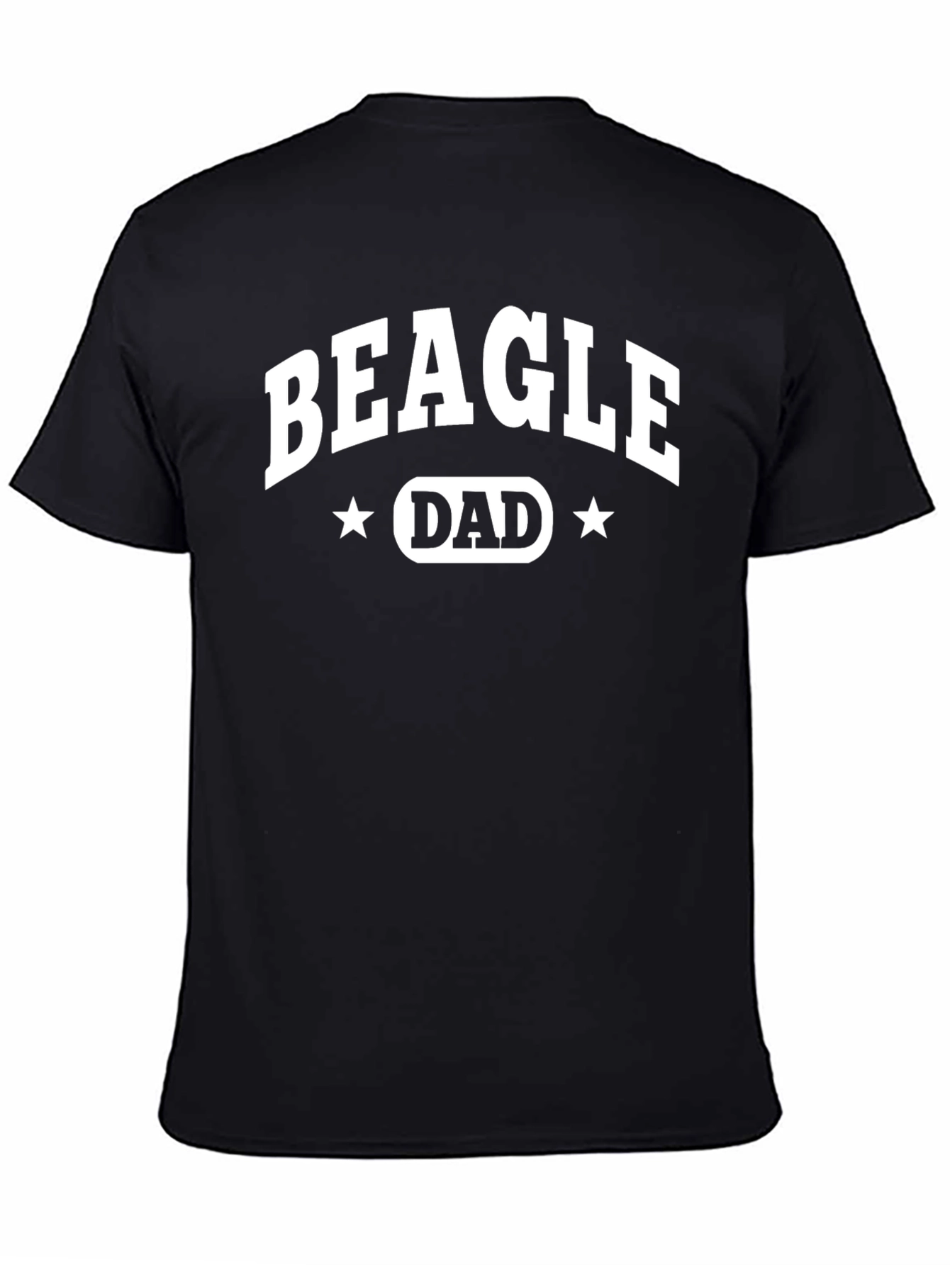 Beagle Dad T-Shirt - Black Cotton Tee