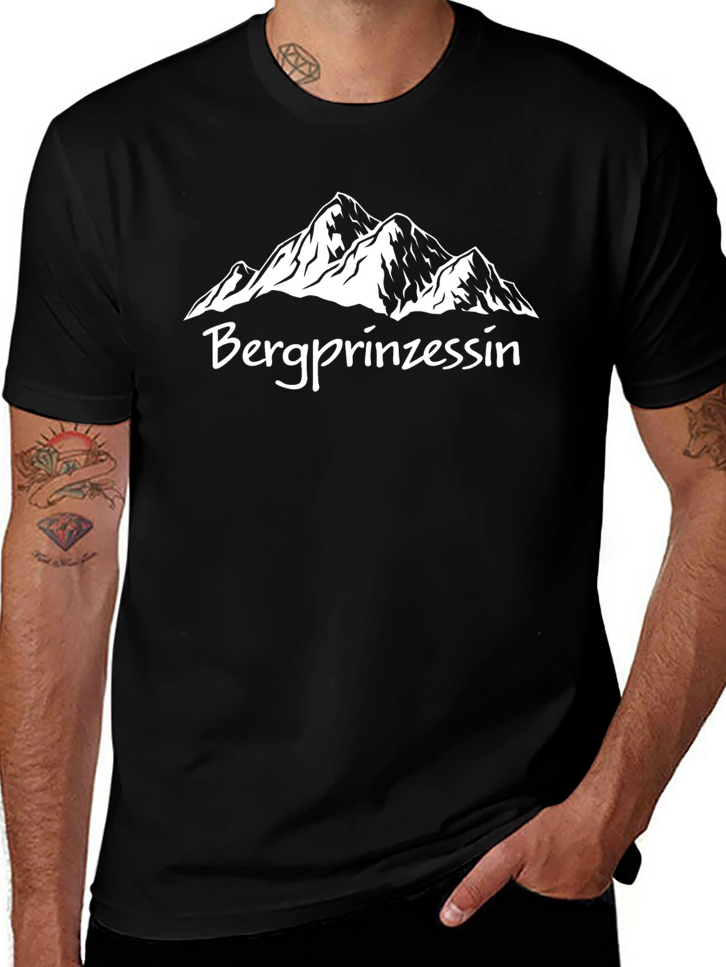 Bergprinzessin Mountain T-Shirt - Black