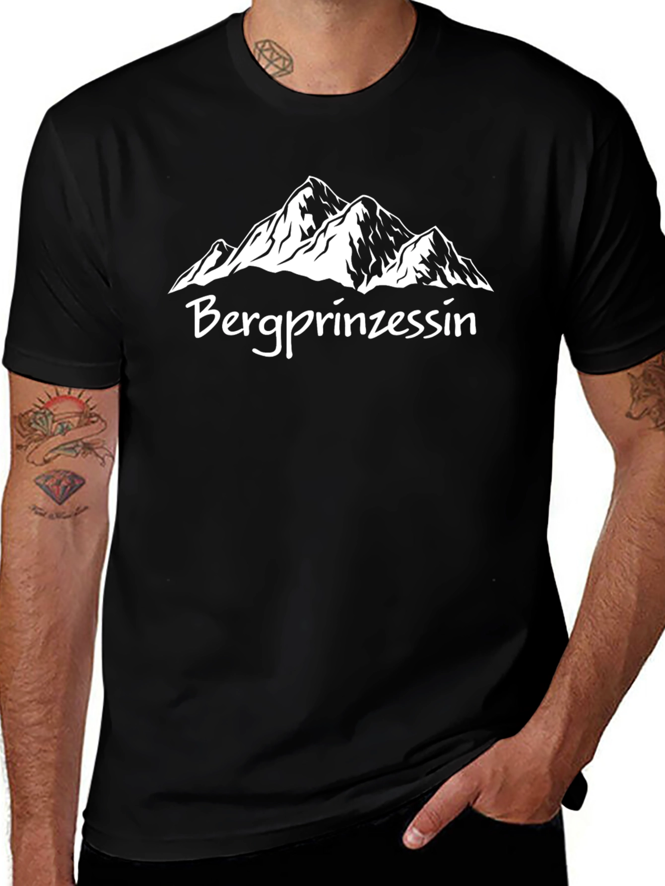 Bergprinzessin Mountain T-Shirt - Black