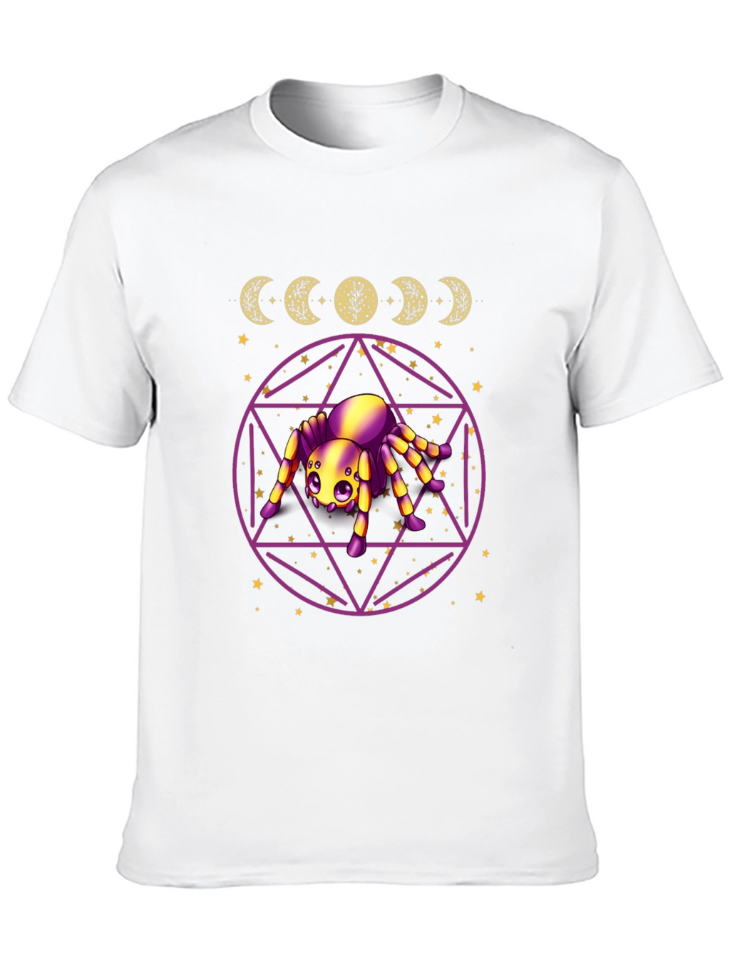 Mystic Spider Moon Phase Graphic Tee