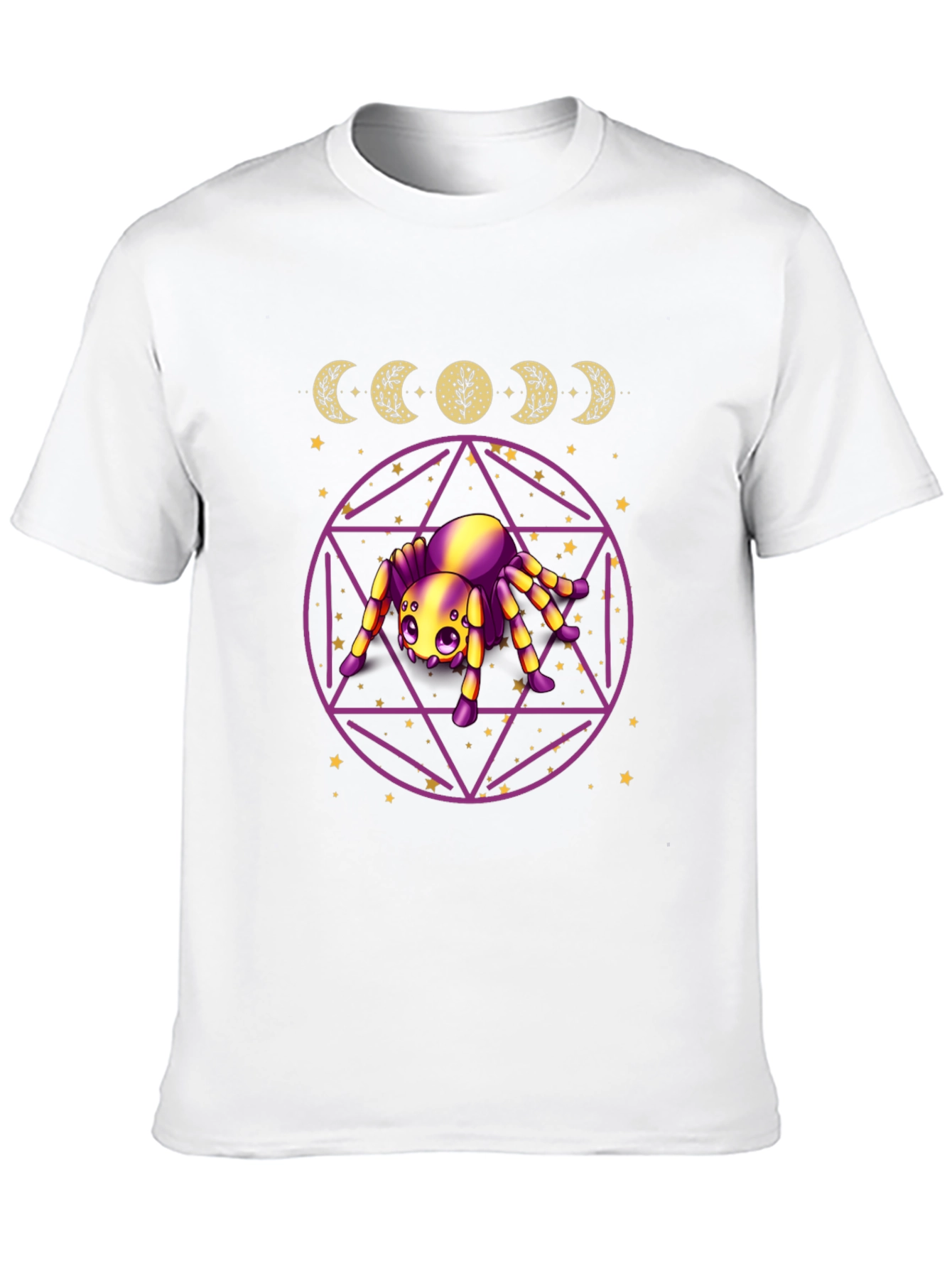 Mystic Spider Moon Phase Graphic Tee