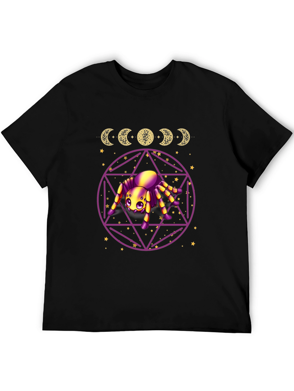 Mystic Spider Moon Phase Graphic Tee