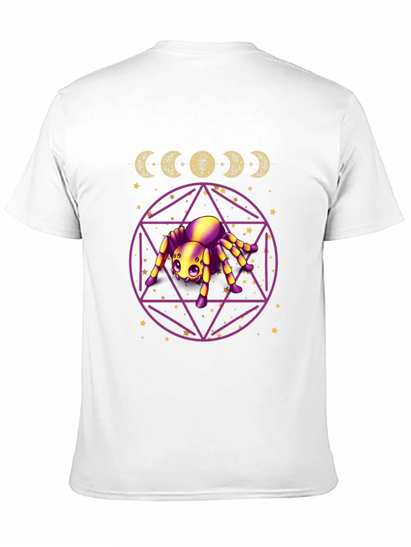 Mystic Spider Moon Phase Graphic Tee