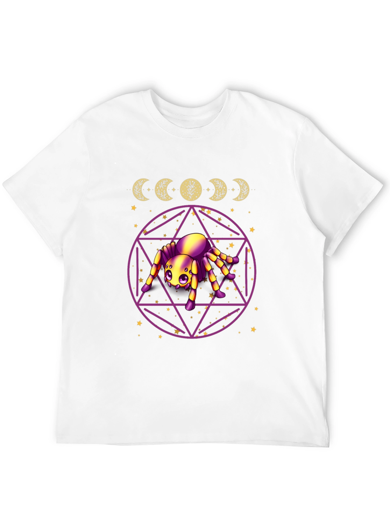 Mystic Spider Moon Phase Graphic Tee
