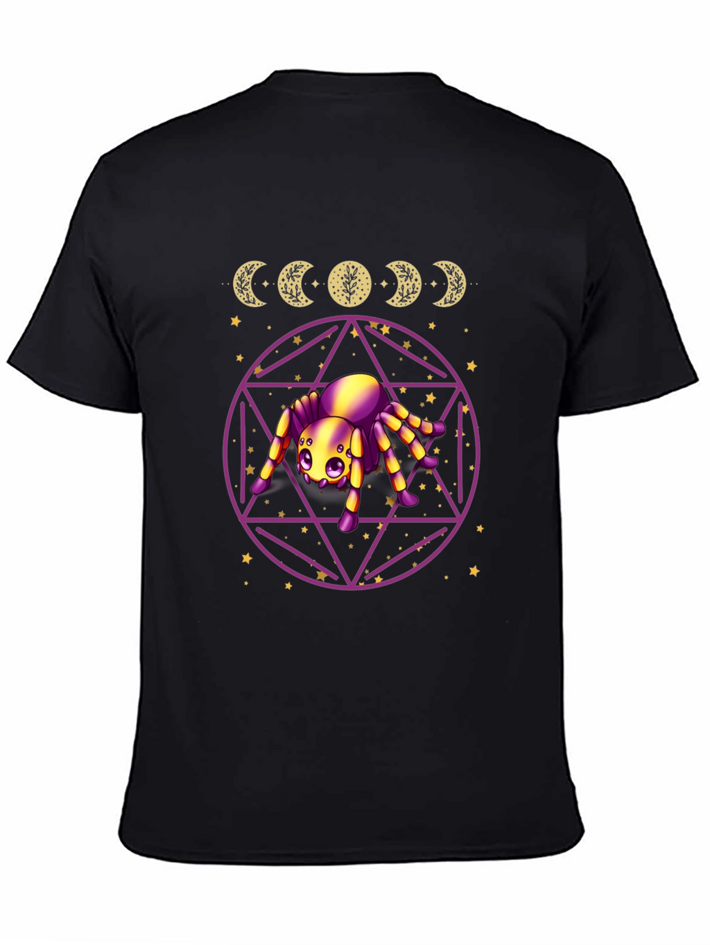 Mystic Spider Moon Phase Graphic Tee