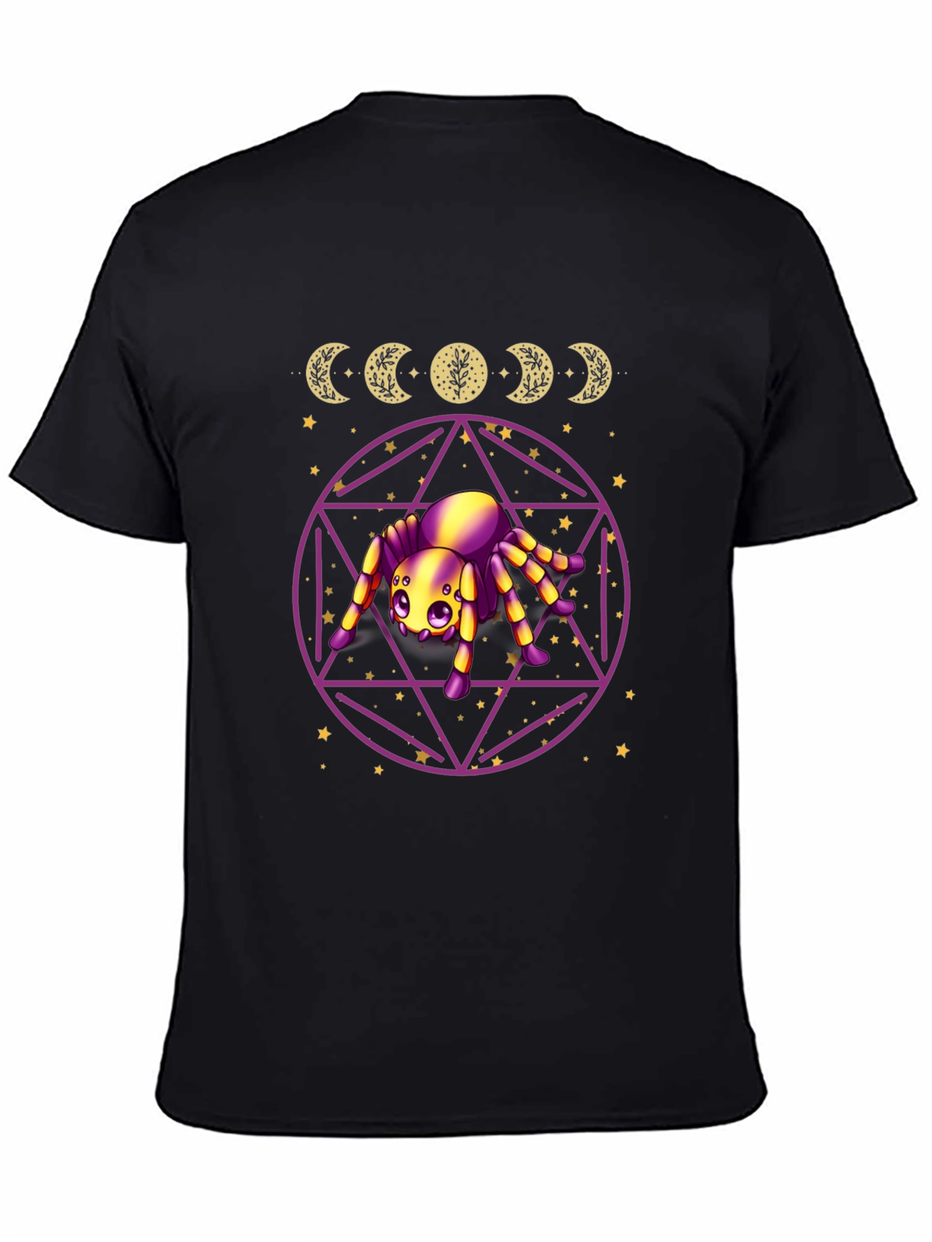 Mystic Spider Moon Phase Graphic Tee