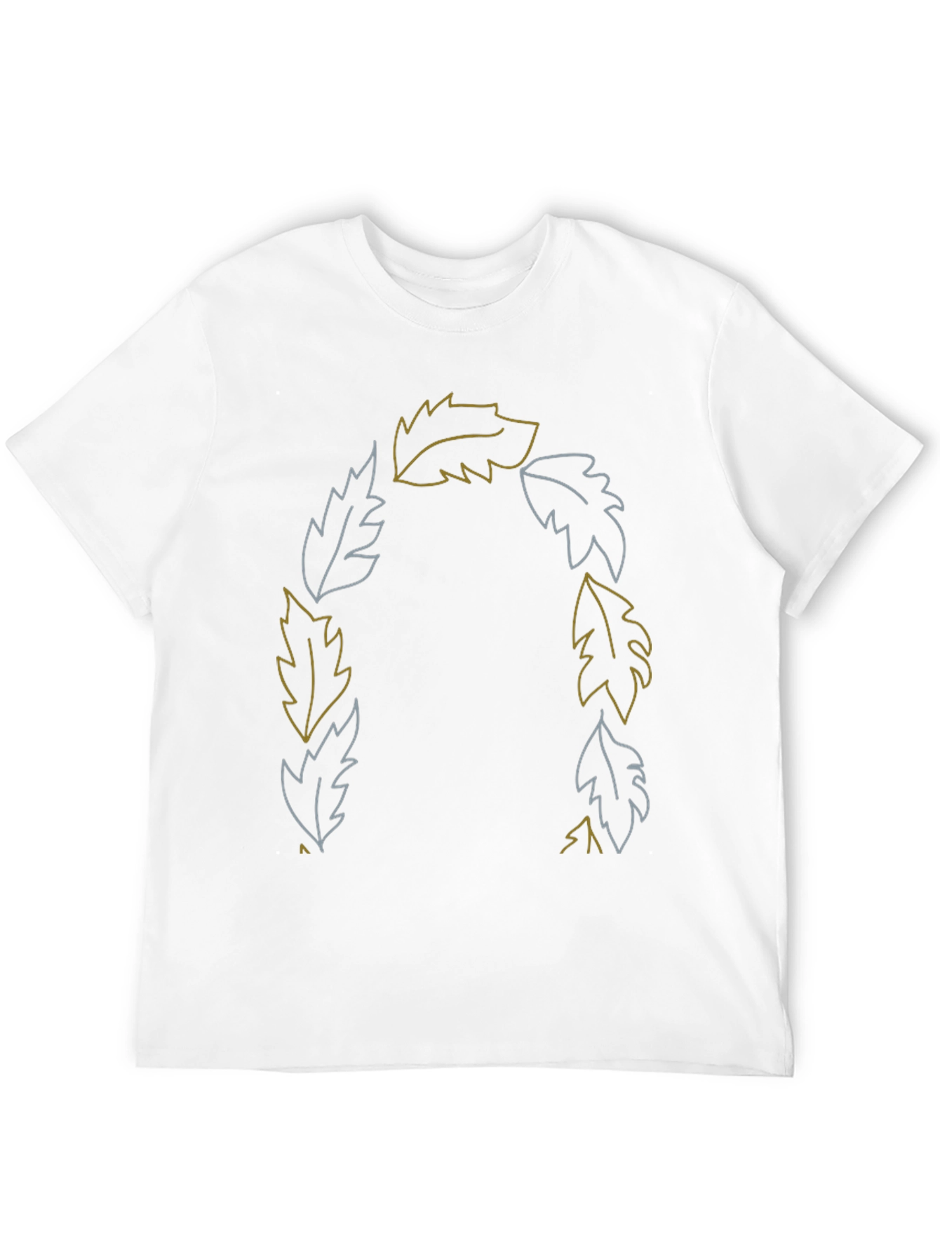 Leaf Crown Graphic Tee - Stylish Casual Comfort