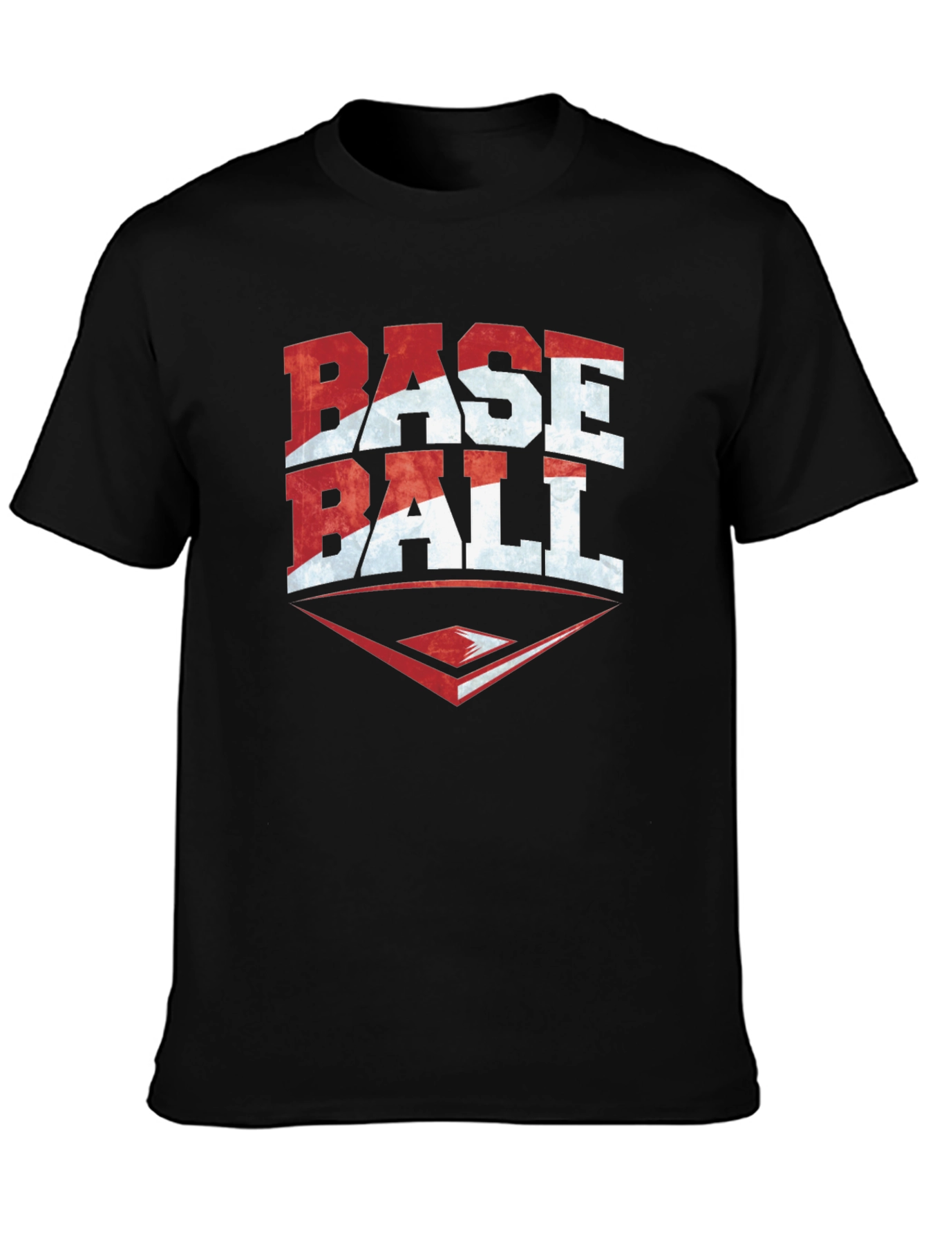 Baseball Graphic T-Shirt - Black Tee