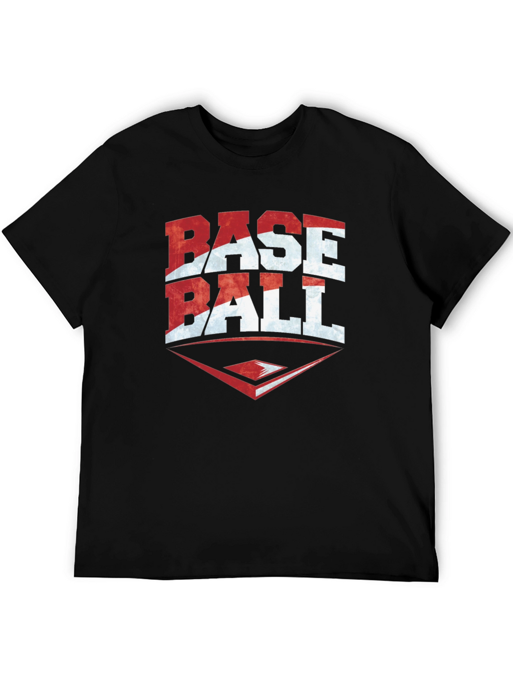 Baseball Graphic T-Shirt - Black Tee