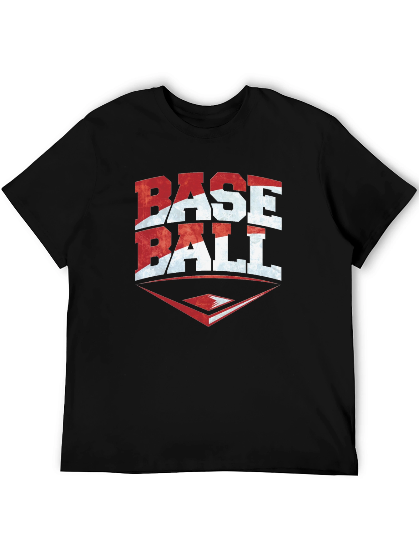 Baseball Graphic T-Shirt - Black Tee