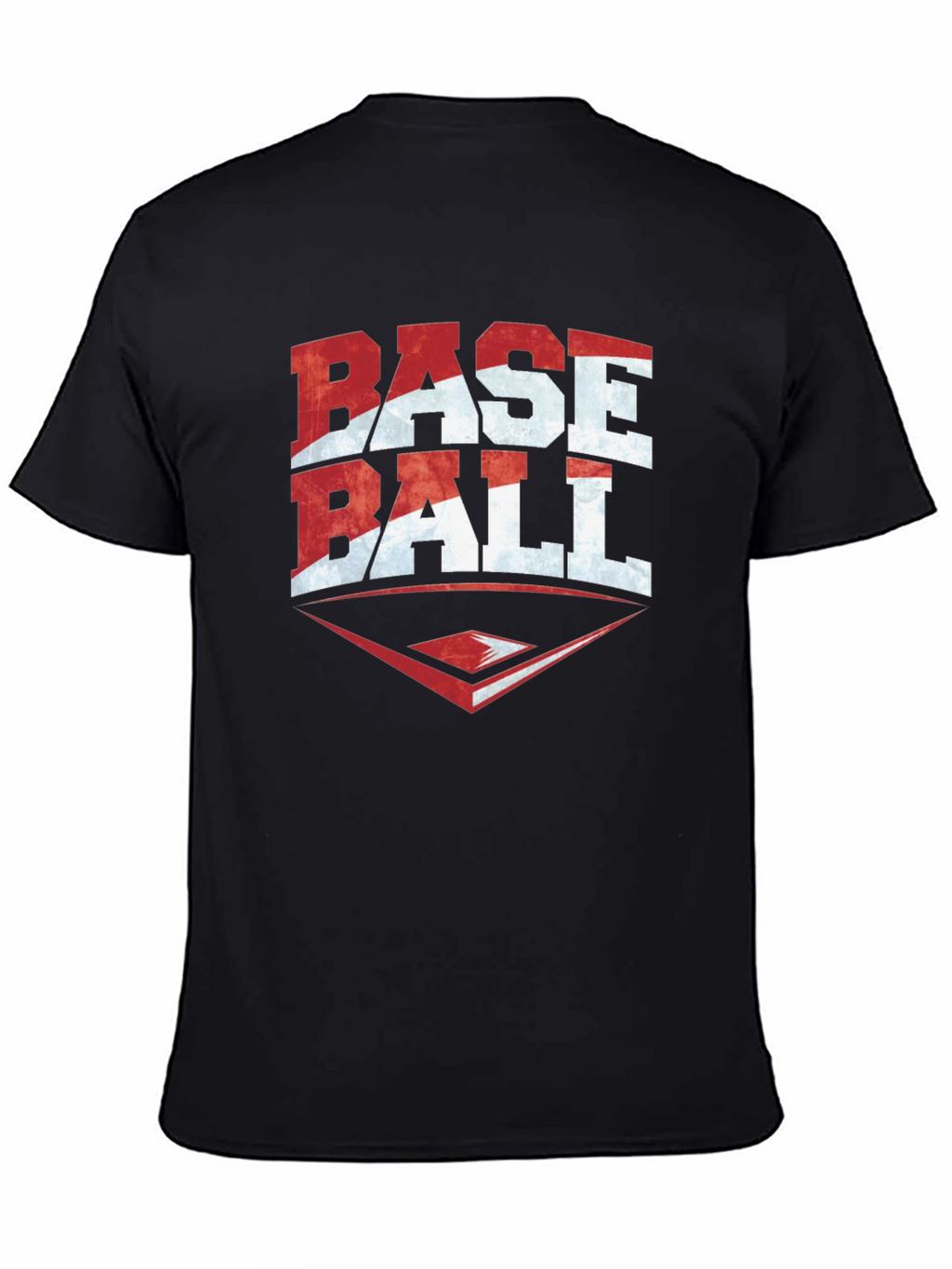 Baseball Graphic T-Shirt - Black Tee