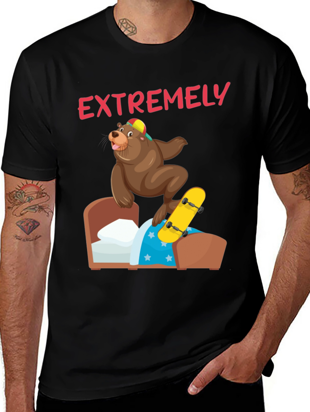 Bear Skateboard T-Shirt