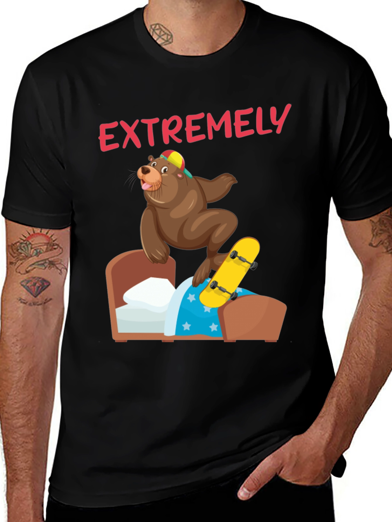 Bear Skateboard T-Shirt