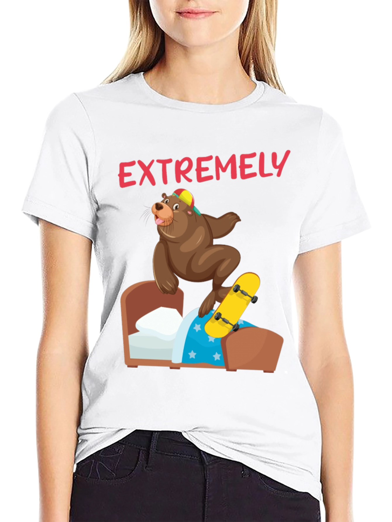 Bear Skateboard T-Shirt