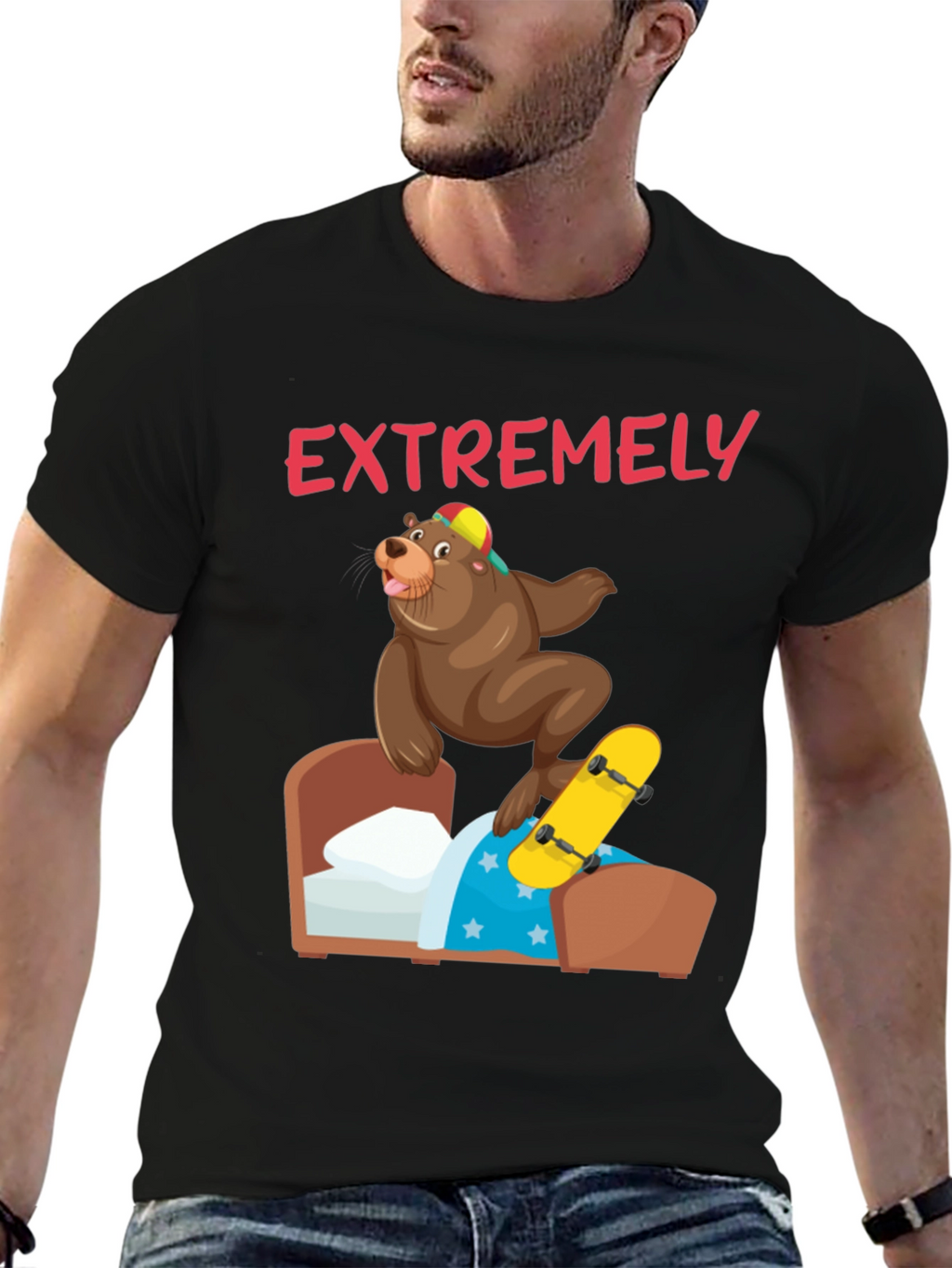 Bear Skateboard T-Shirt