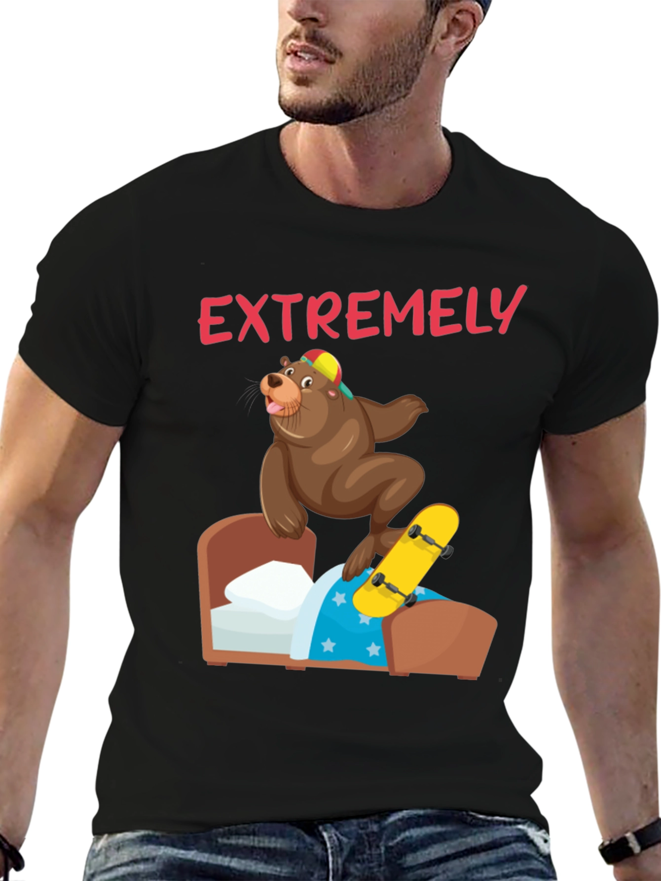 Bear Skateboard T-Shirt