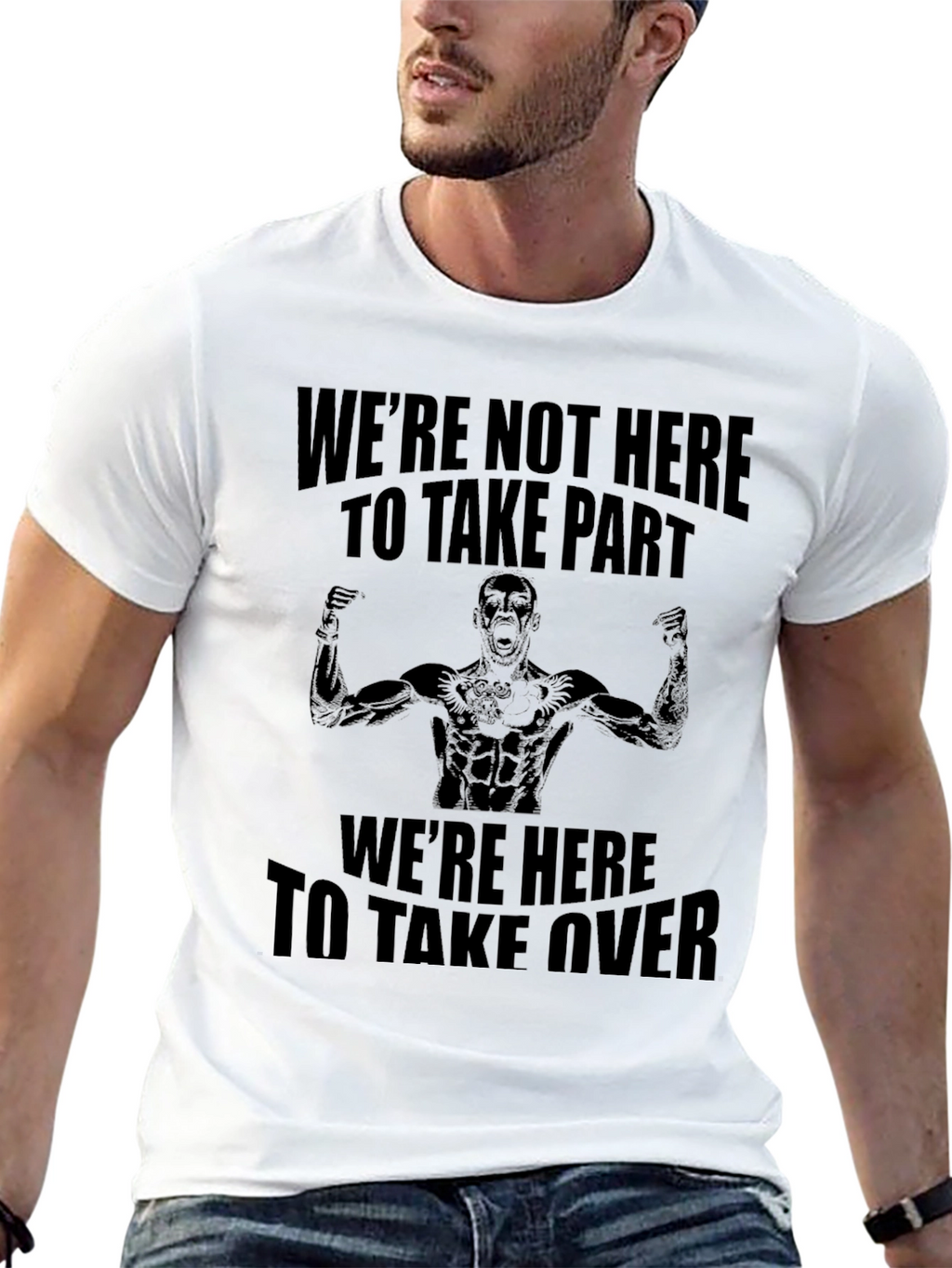 Motivational Graphic T-Shirt - Take Over Design