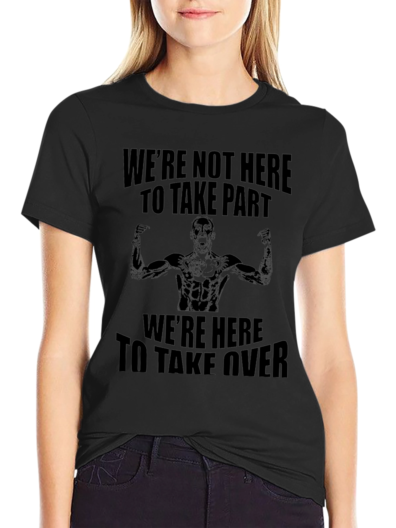Motivational Graphic T-Shirt - Take Over Design