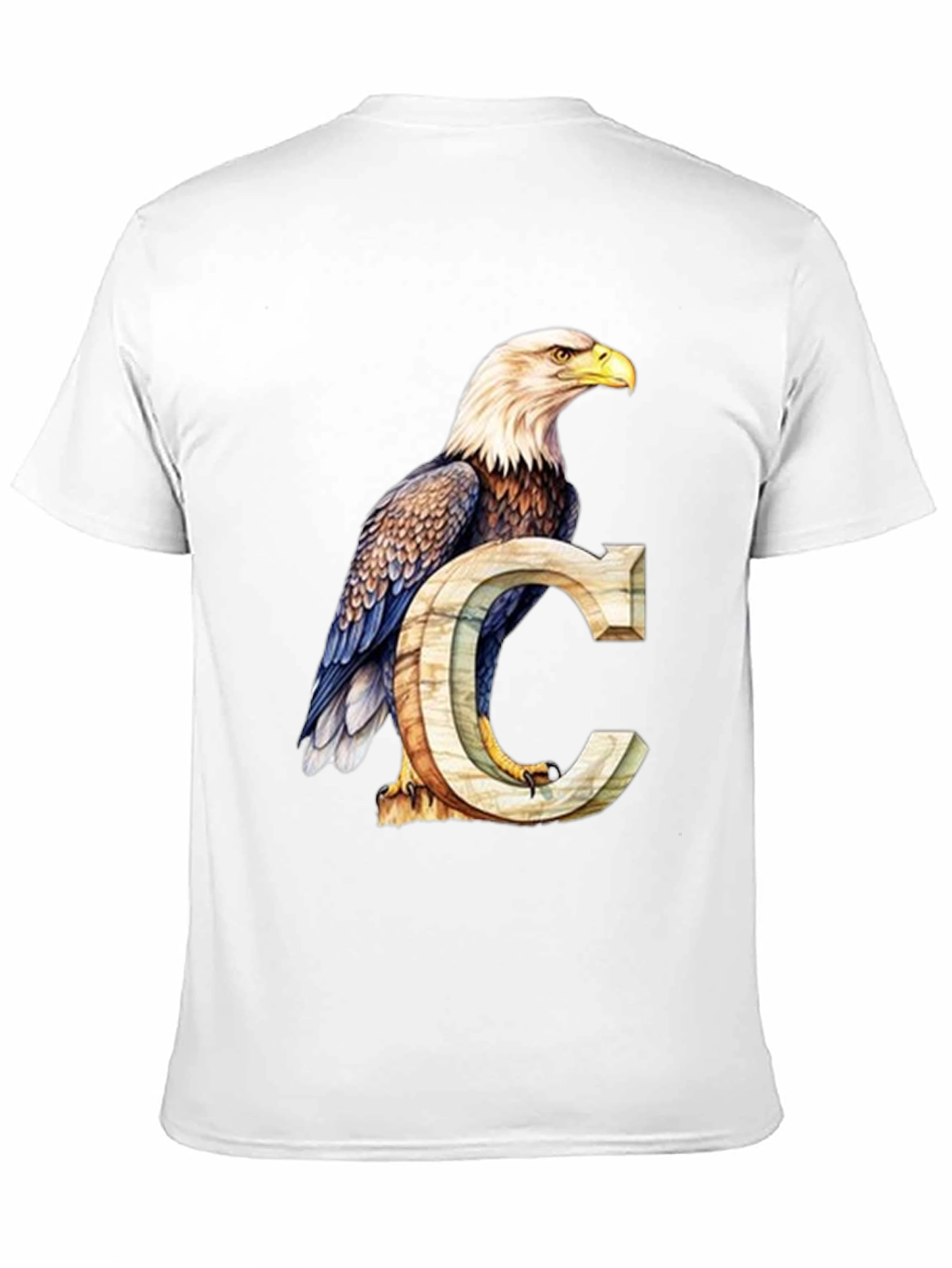 Eagle and Letter C Graphic T-Shirt