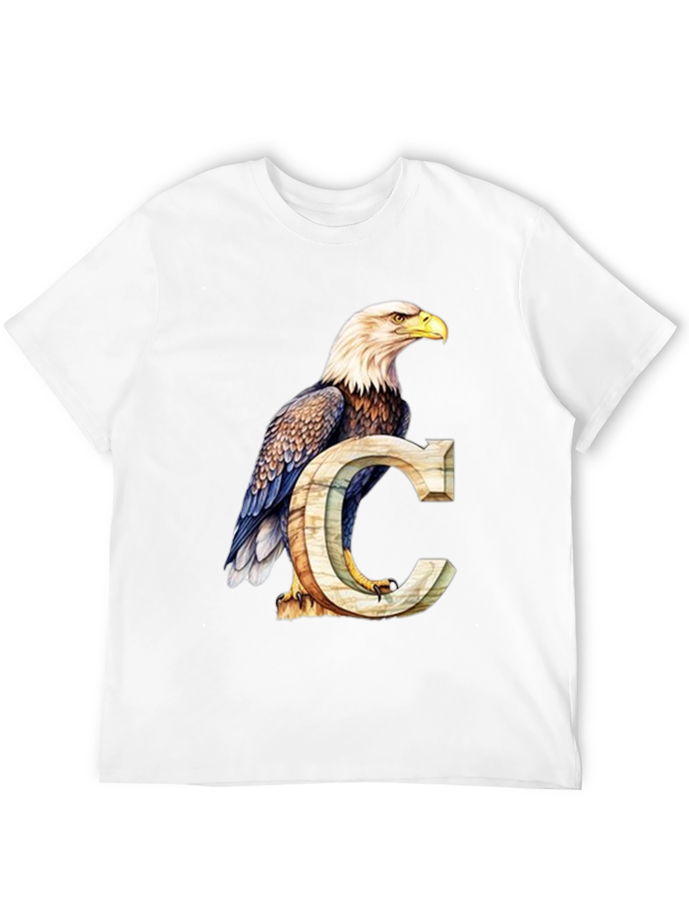 Eagle and Letter C Graphic T-Shirt