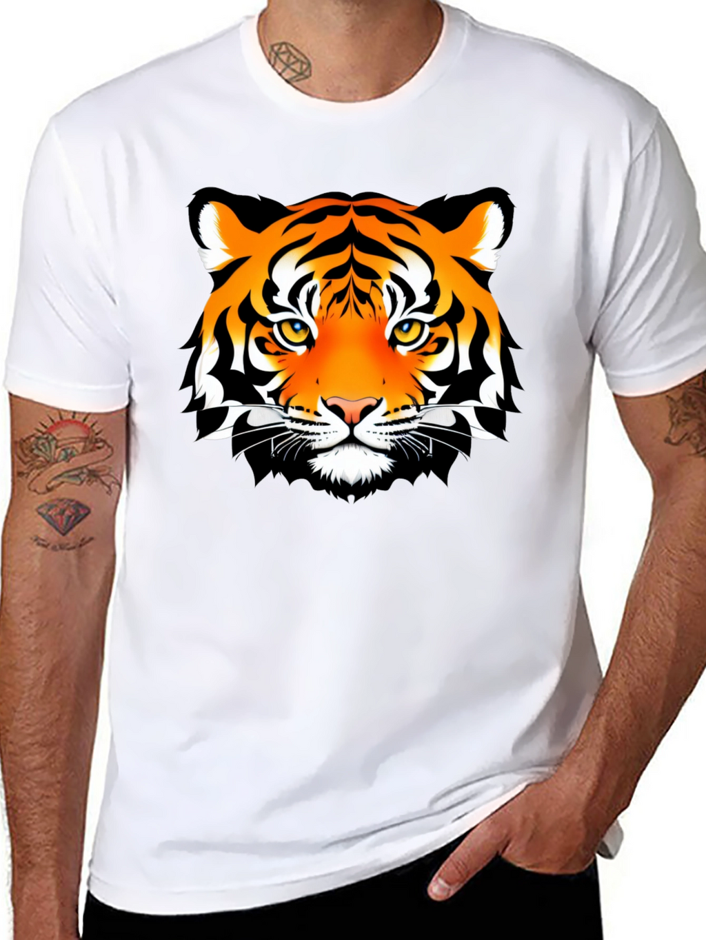 Bold Tiger Graphic T-Shirt