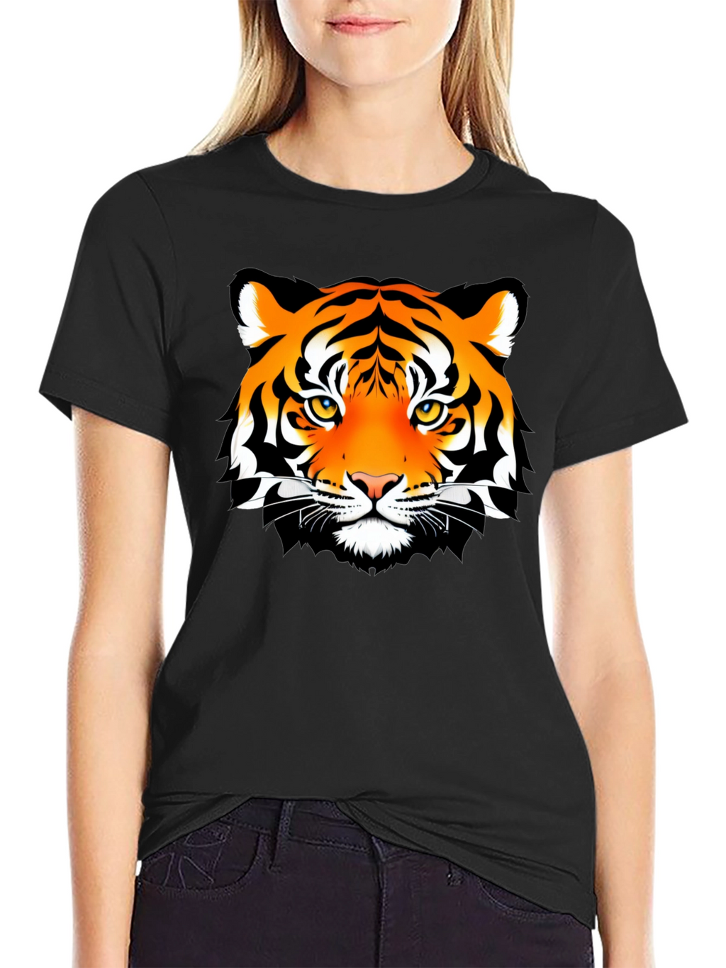 Bold Tiger Graphic T-Shirt